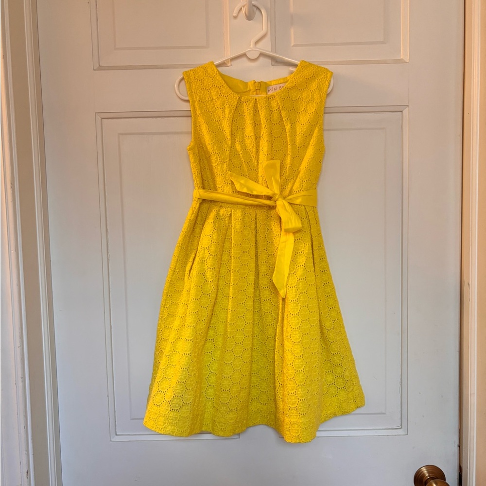 Mini Boden Sunny Yellow Lace Dress